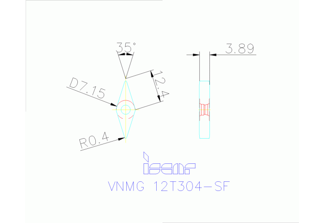 VNMG 12T304-SF IC570