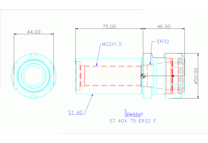 ST 40X 75 ER32 F