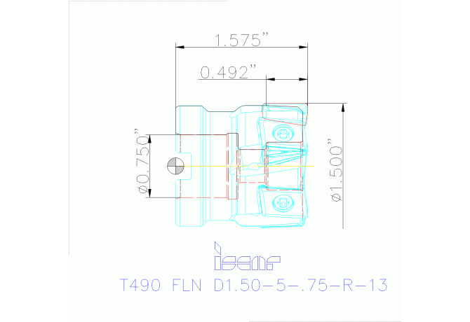 T490 FLN D1.50-5-.75-R-13