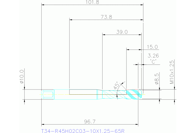 T34-R45H02C03-10X1.25-65R