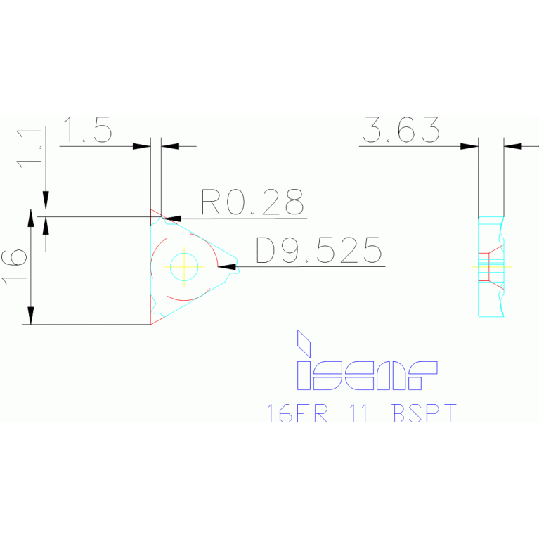 16ER 11 BSPT IC908