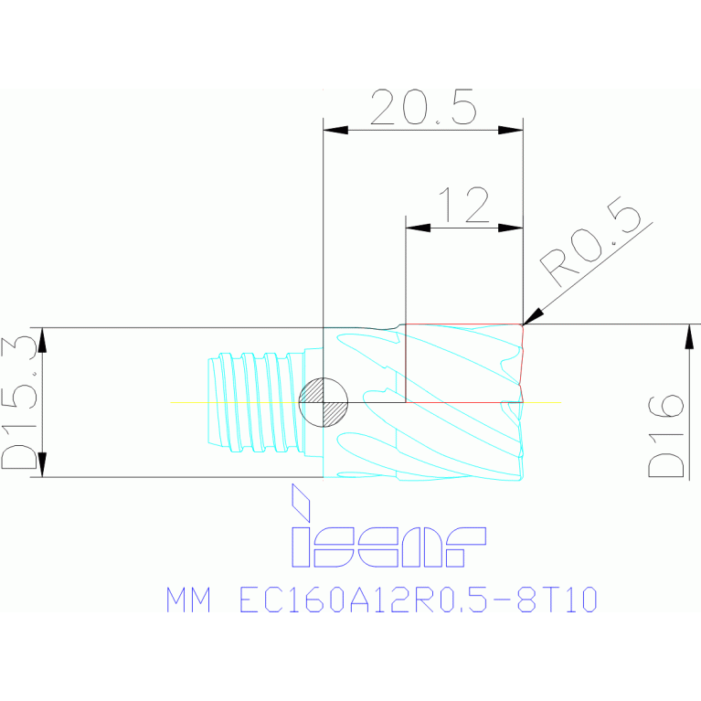 MM EC160A12R0.5-8T10 IC908