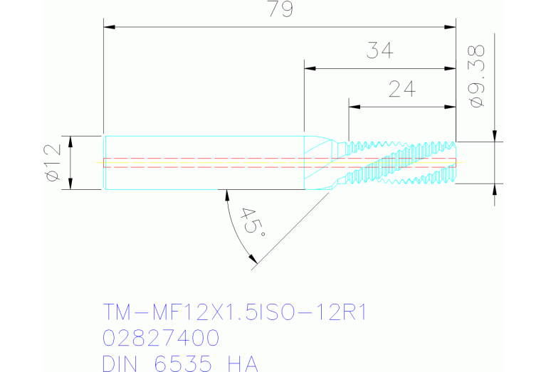 TM-MF12X1.5ISO-12R1