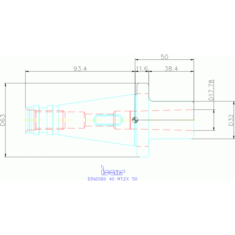 DIN2080 40 MT2X 50