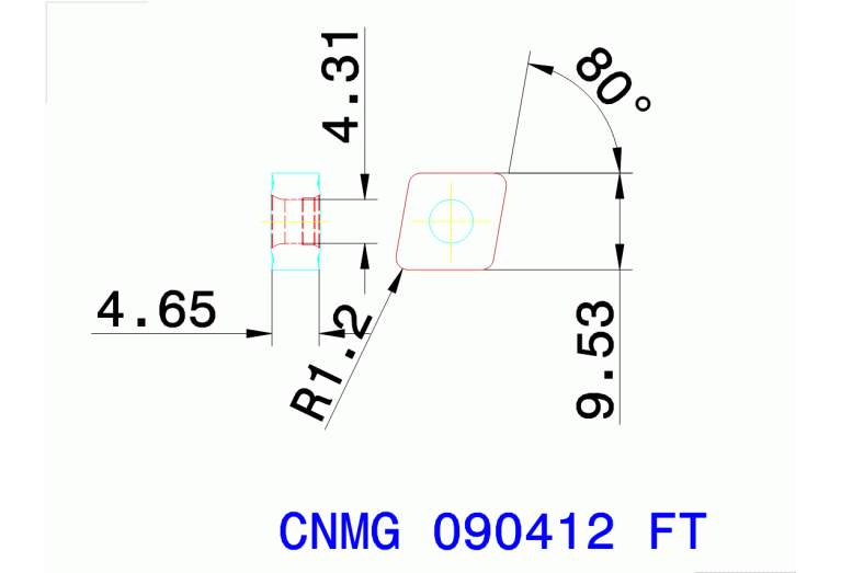 CNMG 090412 FT TT5100