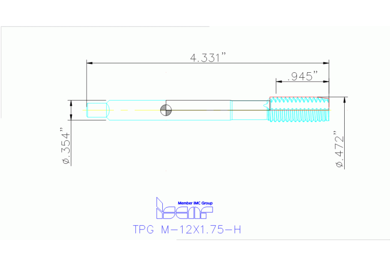 TPG M-12X1.75-H HE