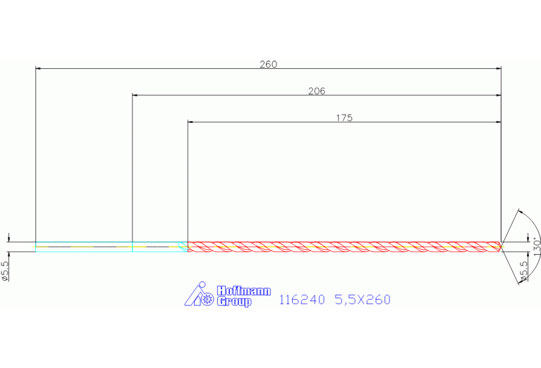 116240 5,5X260