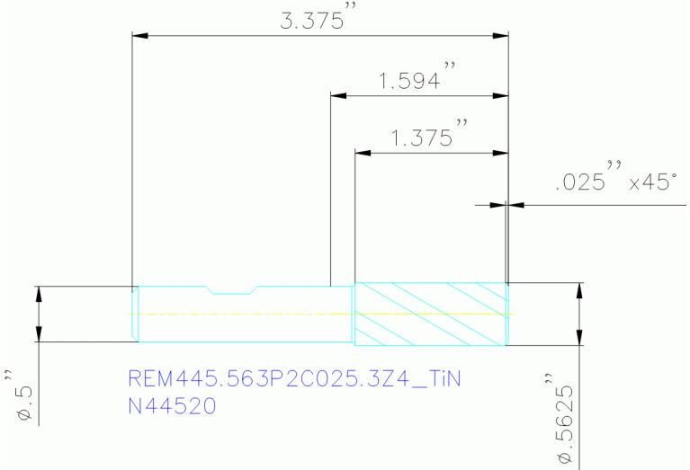 REM445.563P2C025.3Z4 TIN