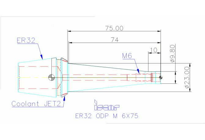 ER32 ODP M 6X75