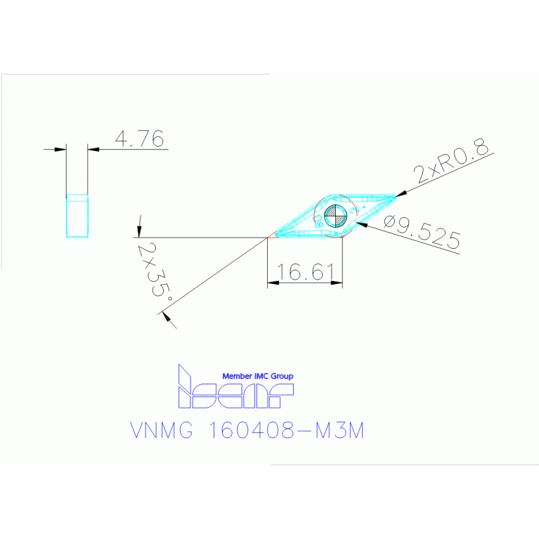 VNMG 160408-M3M IC804