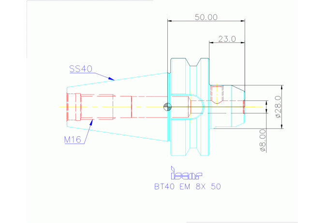 BT40 EM 8X 50