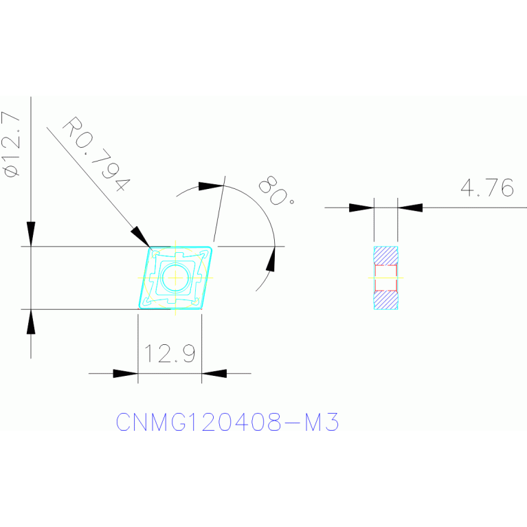 CNMG120408-M3 TH1500