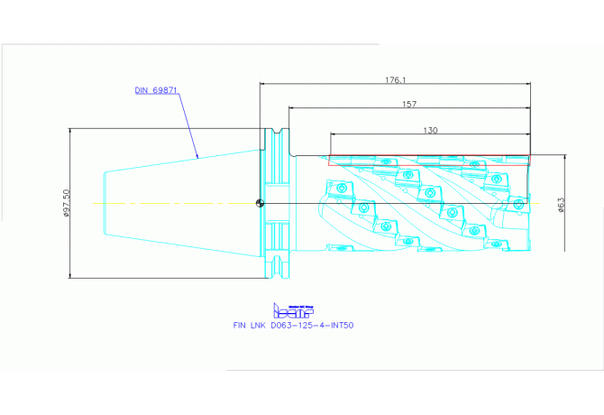 FIN LNK D063-130-4-INT50