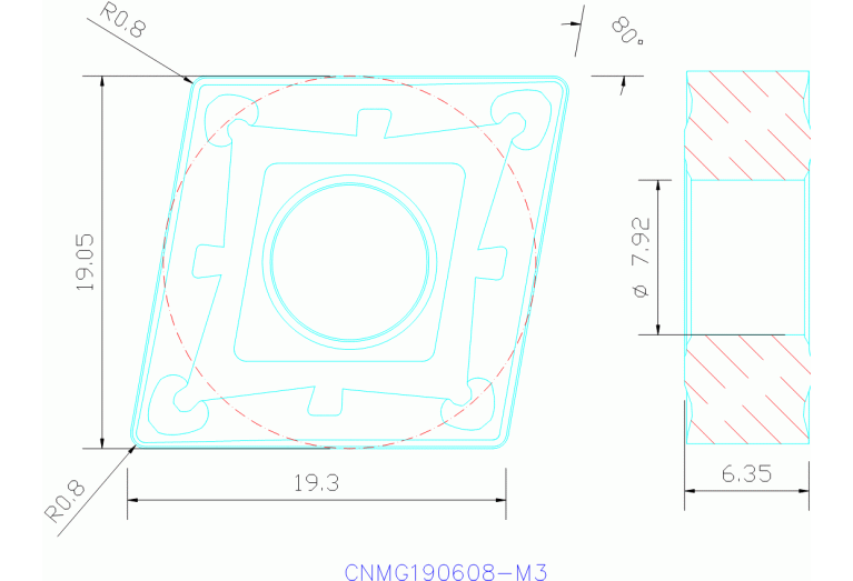 CNMG190608-M3 TP3500