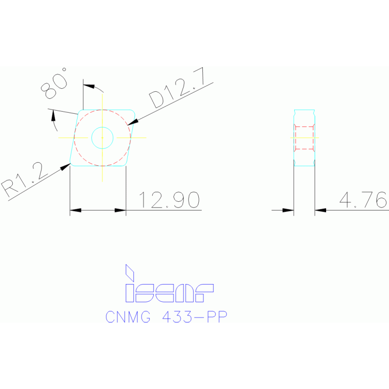 CNMG 120412-PP IC807