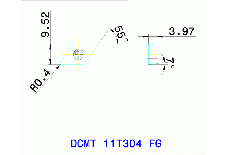 DCMT 11T304 FG TT8125