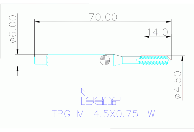 TPG M-4.5X0.75-W HE