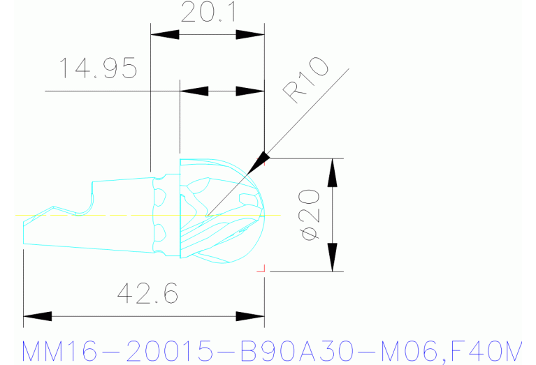 MM16-20015-B90A30-M06 F40M