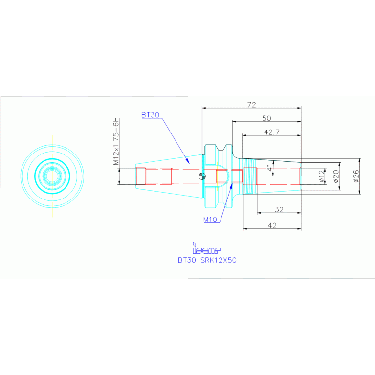 BT30 SRK12X50