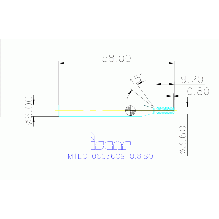 MTEC 06036C9 0.8ISO IC908