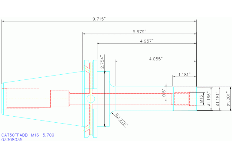 CAT50TFADB-M16-5.709
