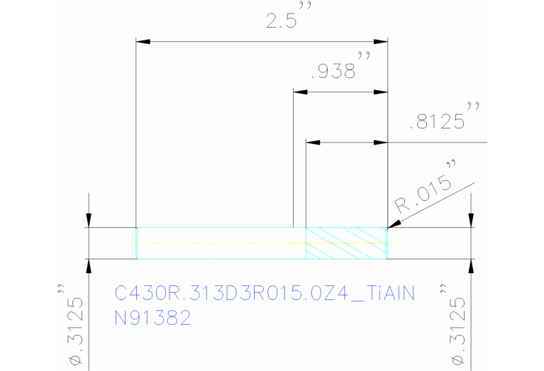 C430R.313D3R015.0Z4 TIALN