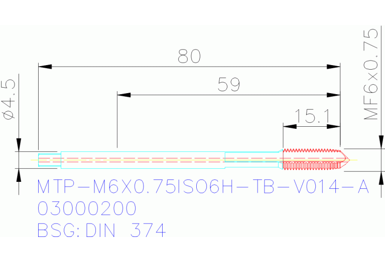 MTP-M6X0.75ISO6H-TB-V014-A