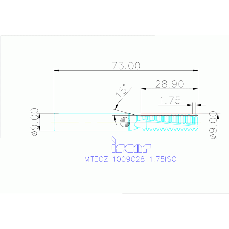 MTECZ 1009C28 1.75ISO IC908