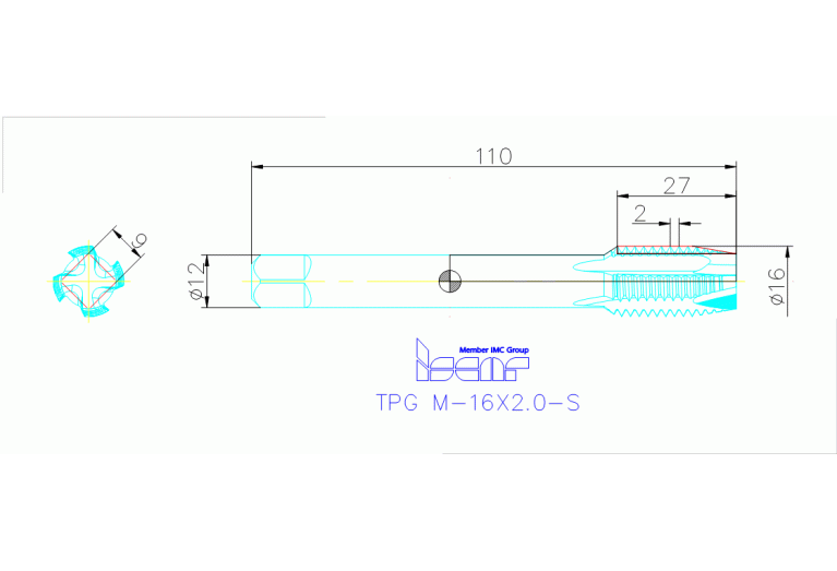 TPG M-16X2.0-S HEST