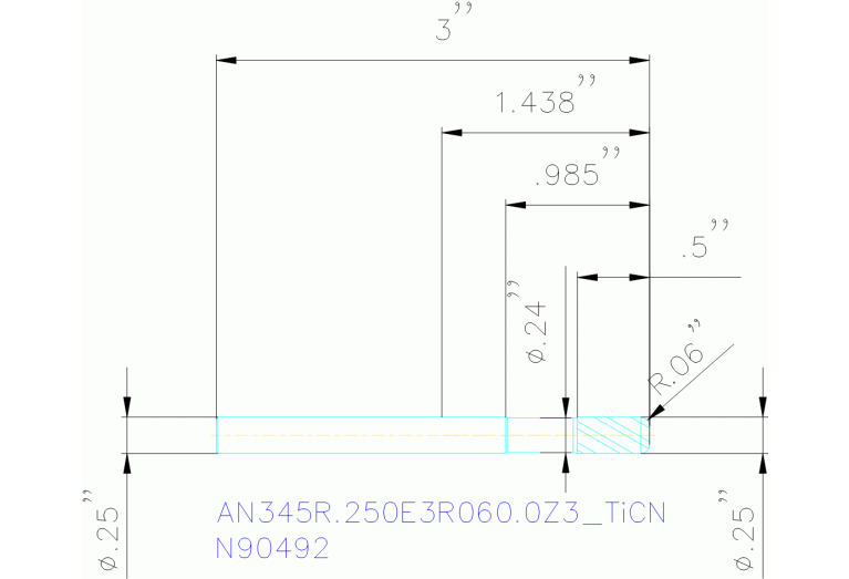 AN345R.250E3R060.0Z3 TICN