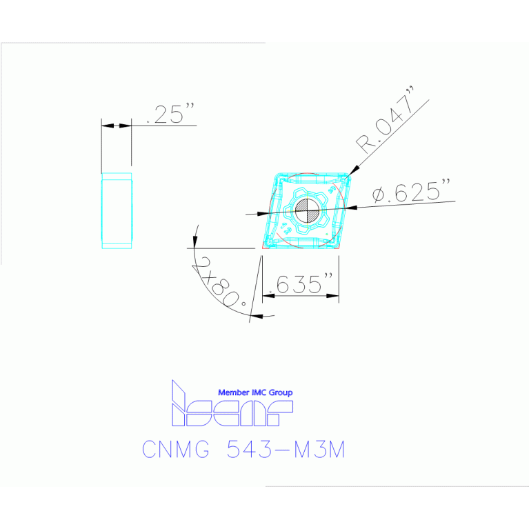 CNMG 160612-M3M IC6015