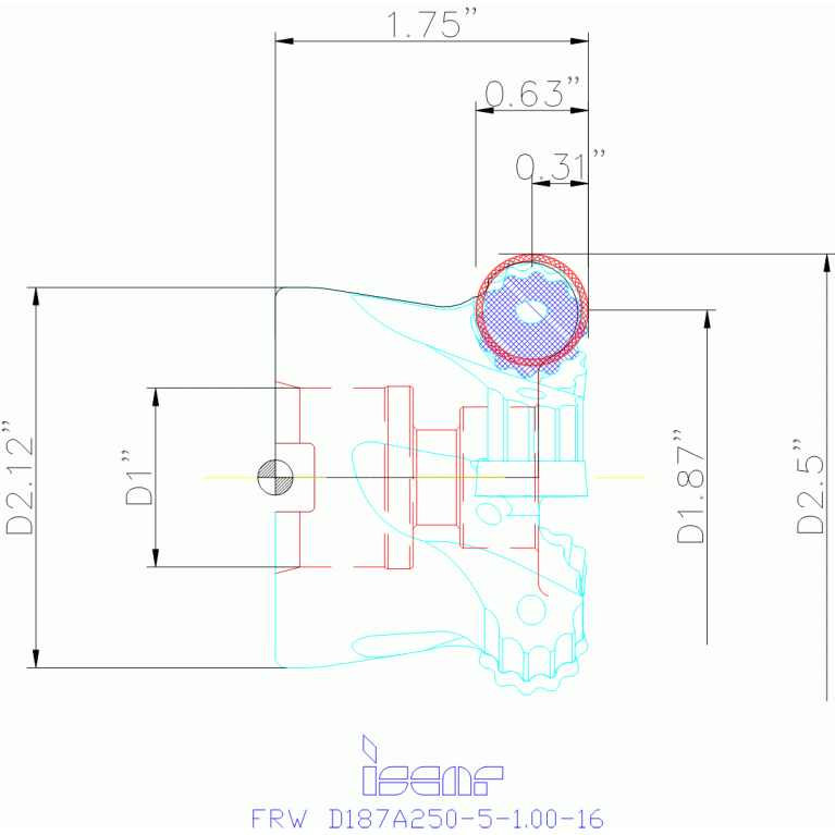 FRW D187A250-5-1.00-16