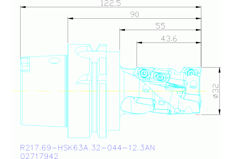 R217.69-HSK63A.32-044-12.3AN