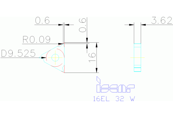 16EL 32 W IC908