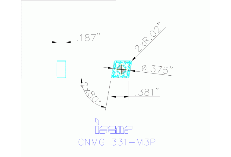 CNMG 090404-M3P IC830