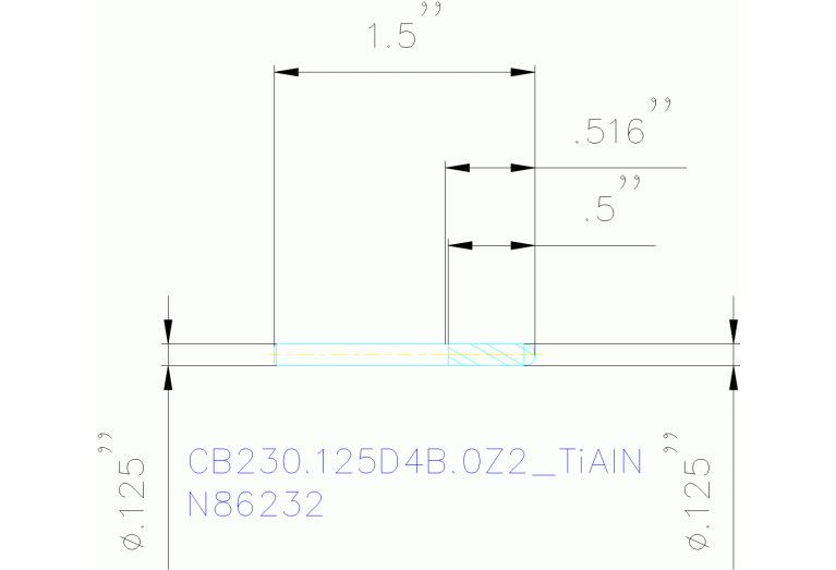 CB230.125D4B.0Z2 TIALN