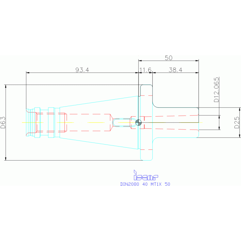 DIN2080 40 MT1X 50
