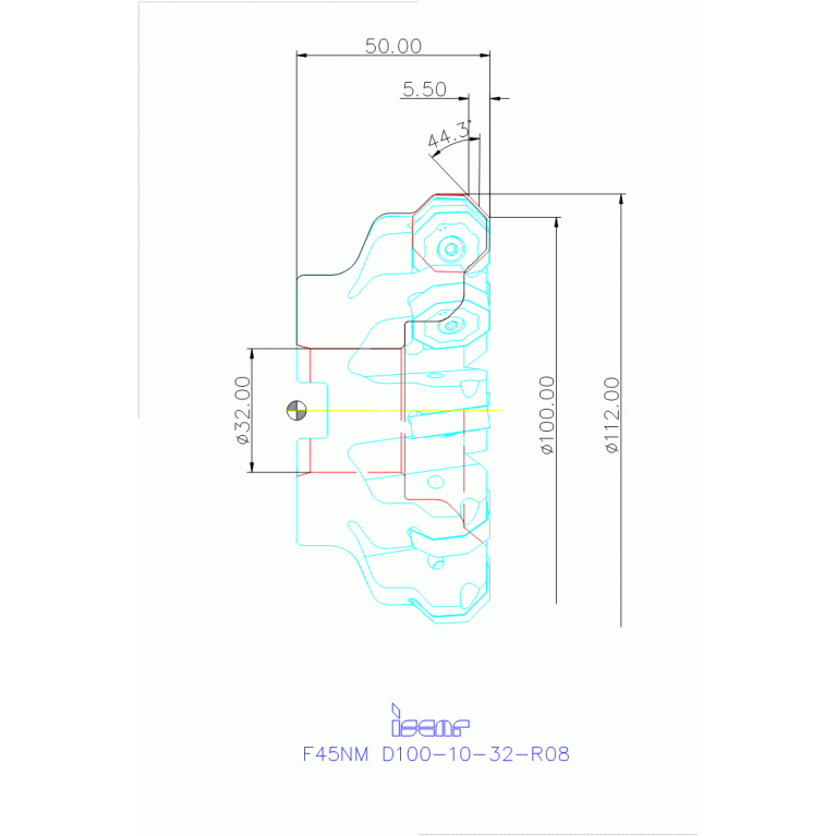 F45NM D100-10-32-R08