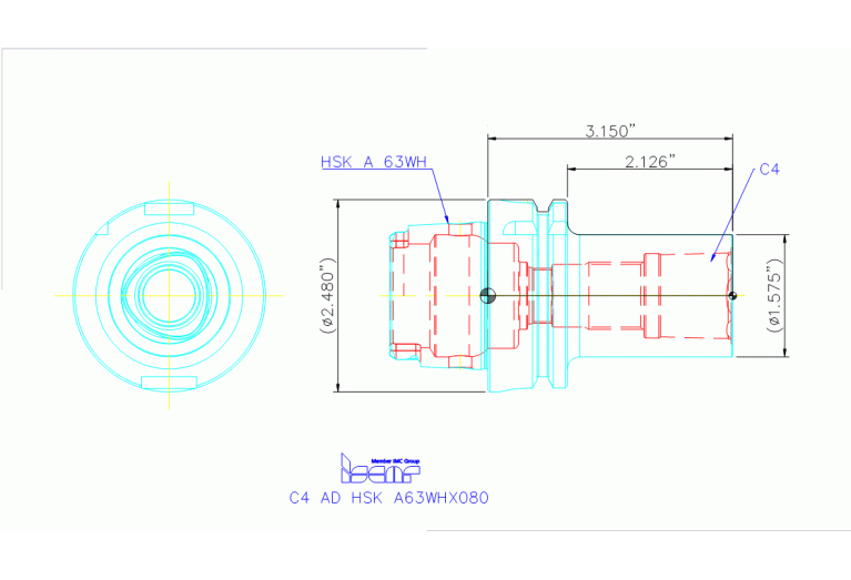 C4 AD HSK A63WHX080