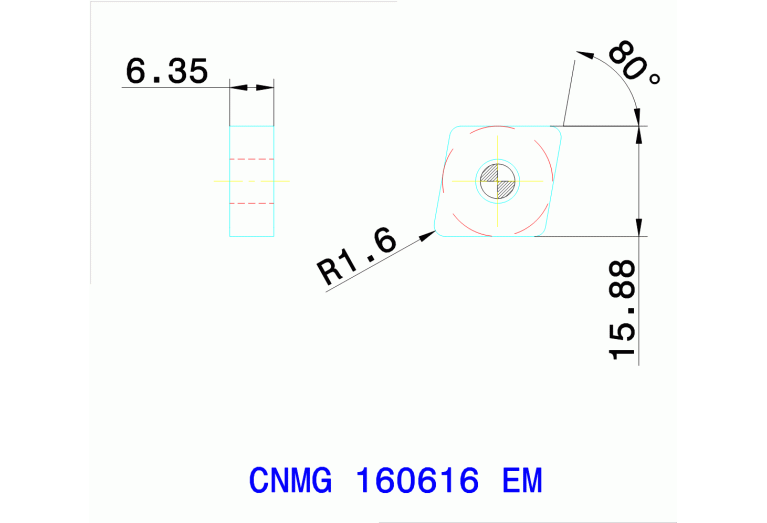 CNMG 160616 EM TT9235