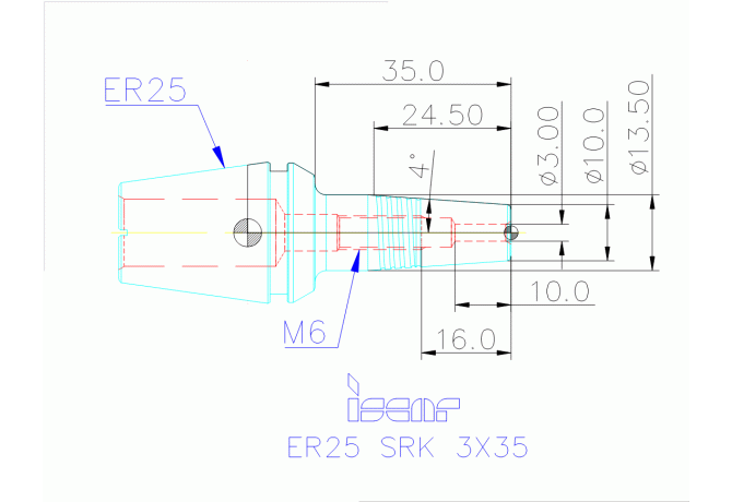 ER25 SRK 3X35