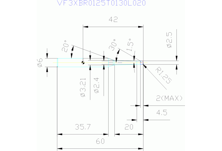 VF3XBR0125T0130L020