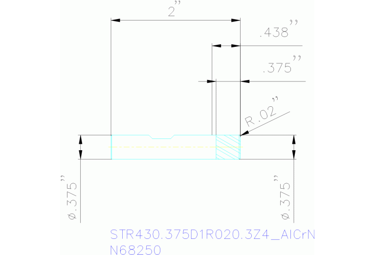 STR430.375D1R020.3Z4 ALCRN