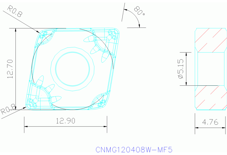 CNMG120408W-MF5 TP1500