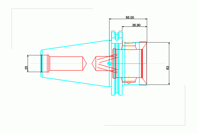 DIN69871-B50MHD63.56