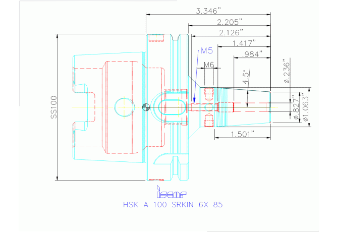 HSK A100 SRKIN6X85