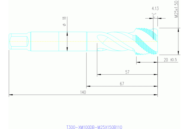 T300-XM100DB-M25X150B150