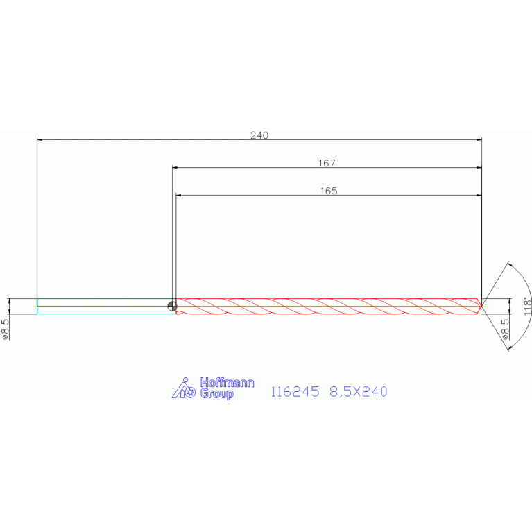 116245 8,5X240