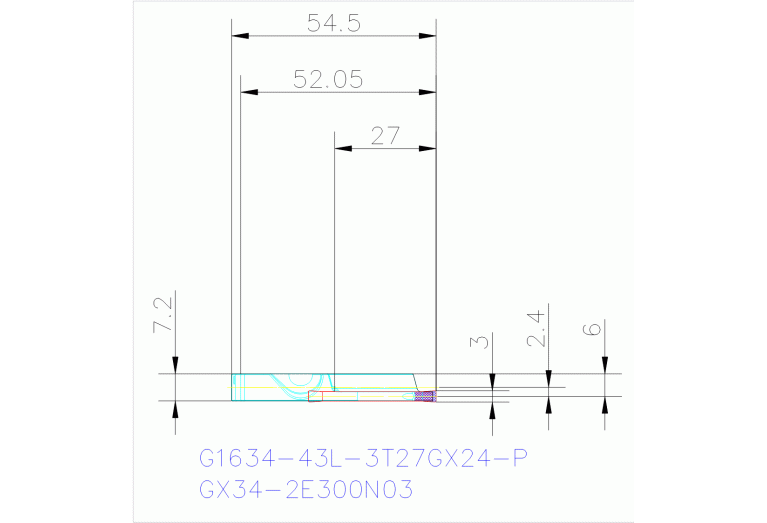 G1634-43L-3T27GX34-P