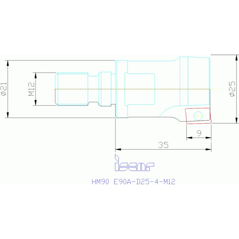 HM90 E90A-D25-4-M12